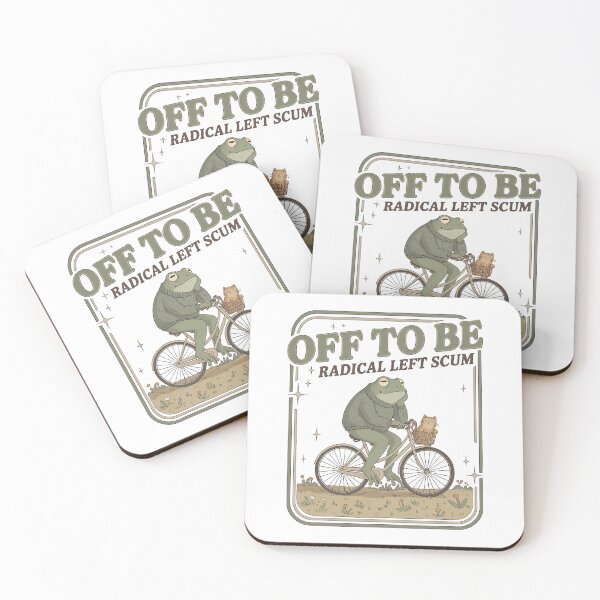 Item preview, Off To Be Radical Left Scum Funny Frog  designed and sold by charoen-design.