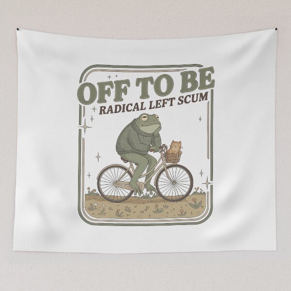 Item preview, Off To Be Radical Left Scum Funny Frog  designed and sold by charoen-design.