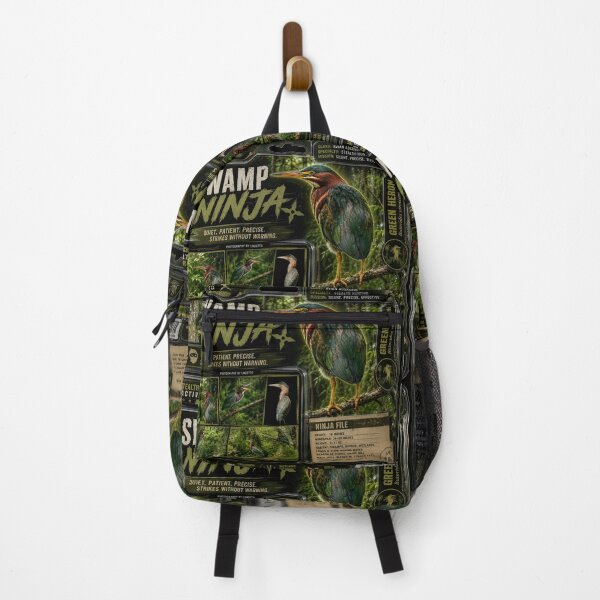 Item preview, Swamp Ninja Stealth Green Heron Art designed and sold by Regan Lindsey .