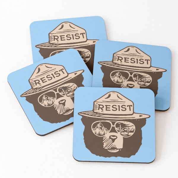 Item preview, Bear Resist Protect Our National Parks   Save the environment public lands park ranger designed and sold by NoThoughtsCat.