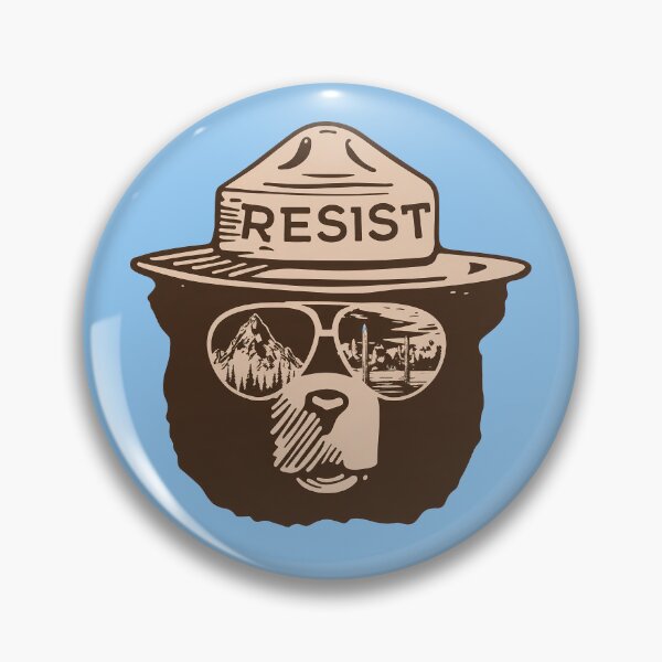 Item preview, Bear Resist Protect Our National Parks   Save the environment public lands park ranger designed and sold by NoThoughtsCat.
