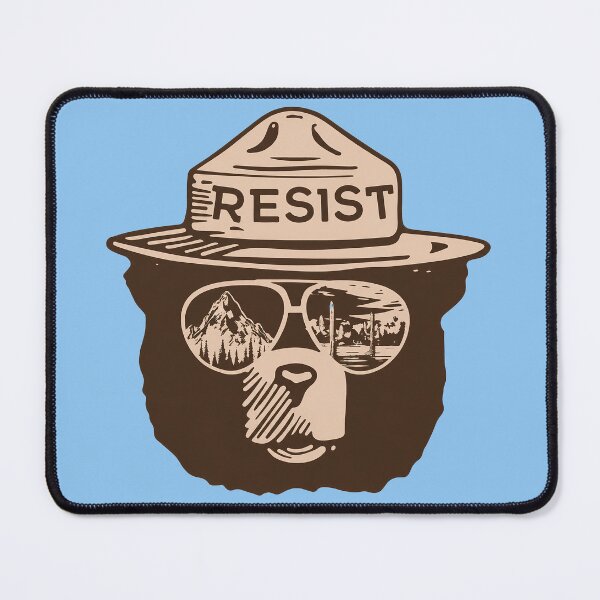 Item preview, Bear Resist Protect Our National Parks Save the environment public lands park ranger designed and sold by NoThoughtsCat.