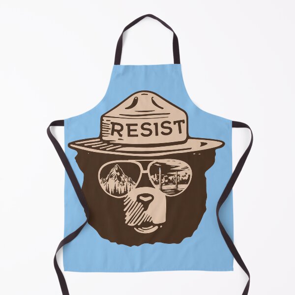 Item preview, Bear Resist Protect Our National Parks Save the environment public lands park ranger designed and sold by NoThoughtsCat.