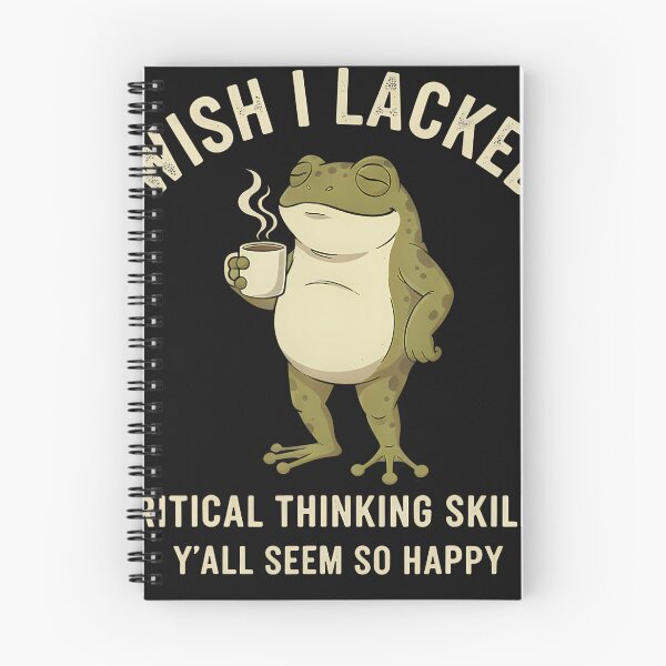 Item preview, Wish I Lacked Critical Thinking Skills Funny Frog Coffee designed and sold by RuthMichelle1.
