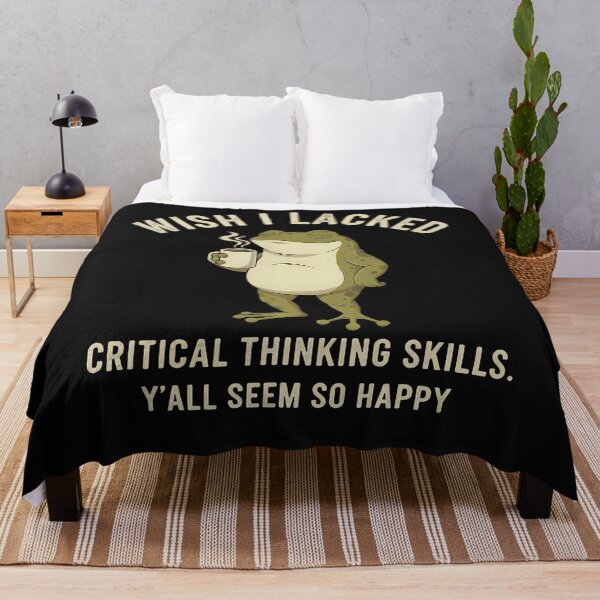 Item preview, Wish I Lacked Critical Thinking Skills Funny Frog Coffee designed and sold by RuthMichelle1.