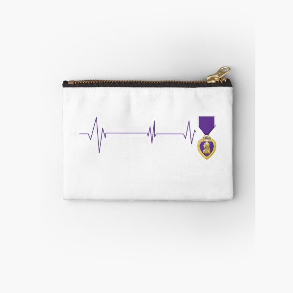 Item preview, Purple Heart Day Heartbeat Line | Honor, Courage & Sacrifice designed and sold by Palette & Hue.