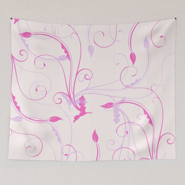 Item preview, abstract frutiger metro pink and purple floral pattern designed and sold by meuliasshop.