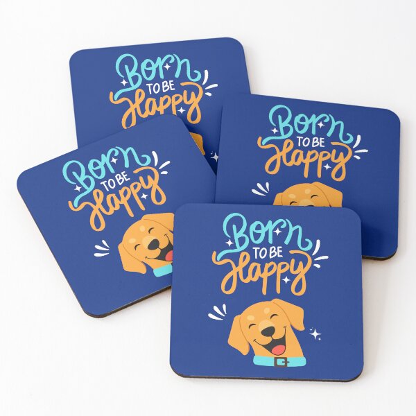 Item preview, Born to Be Happy Dog designed and sold by TheBeeKindSpace.