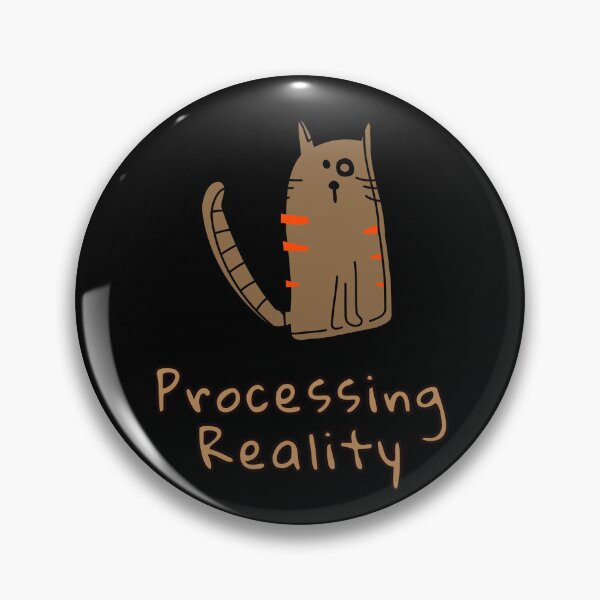 Item preview, Mood System Cats | Processing Reality | Minimalist Funny Cat designed and sold by ContigoART.