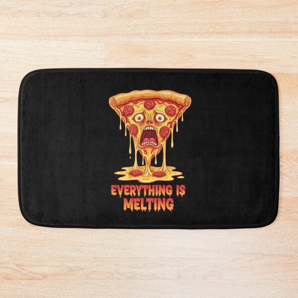 Item preview, Funny Pizza Melting Meme Everything Is Melting Cartoon designed and sold by Golden_Pixel_Paper.