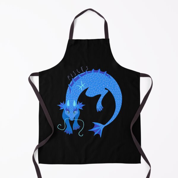 Item preview, Pisces Dragon Mystical Blue Celestial Fish Fantasy Graphic designed and sold by Lexastrong.