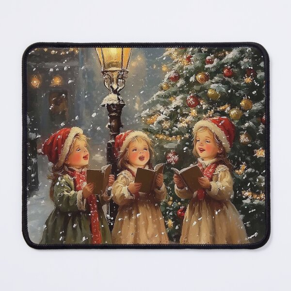 Item preview, Vintage Christmas Carol Kids Snow designed and sold by davidbradforde.