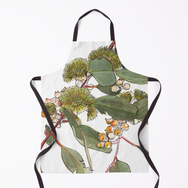 Item preview, Eucalyptus flowers leaves yellow green designed and sold by blueidesign.