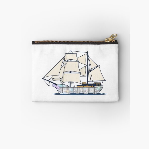 Item preview, Disco Tall Ship Sticker | Silver Mirrorball Sailing Ship Art designed and sold by HungarianSailor.