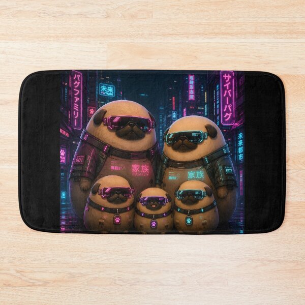 Item preview, Cyberpunk Pugtato | Potato Dog Family | Cute Neon Sci-Fi Kawaii Pups designed and sold by artizallart.