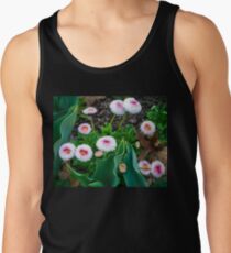 White Spring Flowers Tank Top