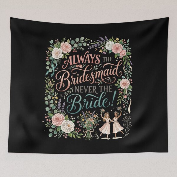 Item preview, Always The Bridesmaid Never The Bride Floral designed and sold by Flirt-Teez.