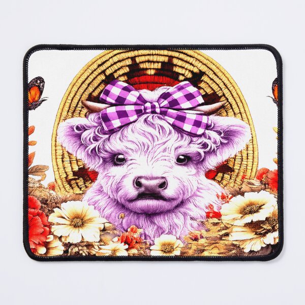 Item preview, Highland Calf purple designed and sold by NativeGraffix.