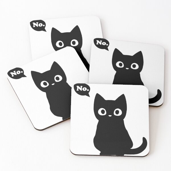 Item preview, Black Cat Say No designed and sold by xelkaiory.