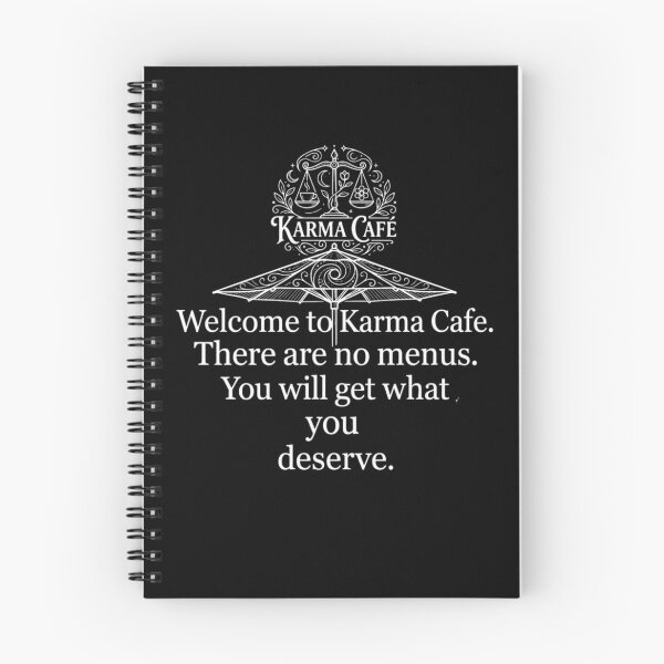 Item preview, Karma Cafe No Menus You Get What You Deserve designed and sold by Flirt-Teez.