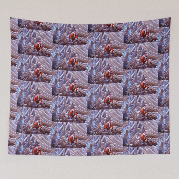 Item preview, Clownfish Nestled in Sea Anemone | Vibrant Underwater Marine Life Photography designed and sold by pbchan.
