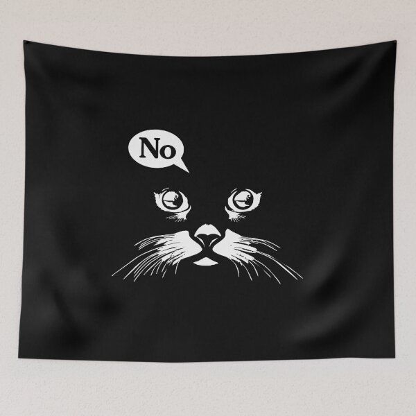 Item preview, Black Cat Say No designed and sold by xelkaiory.