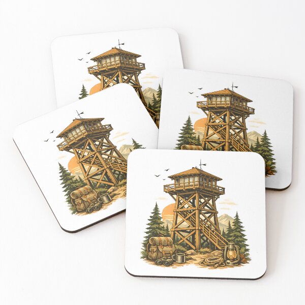 Item preview, Retro ranger watchtower designed and sold by Daily Quirk.