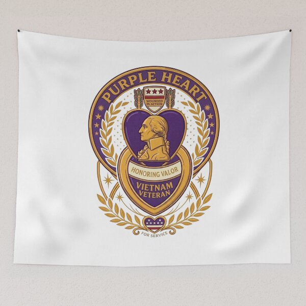 Item preview, Purple Heart Vietnam Veteran Tribute | Honoring Valor & Sacrifice designed and sold by Palette & Hue.