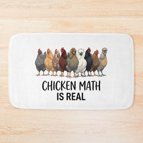 Item preview, Chicken Math Is Real | Funny Backyard Chicken Lover Farm Graphic T-Shirt designed and sold by StickerNestYou.