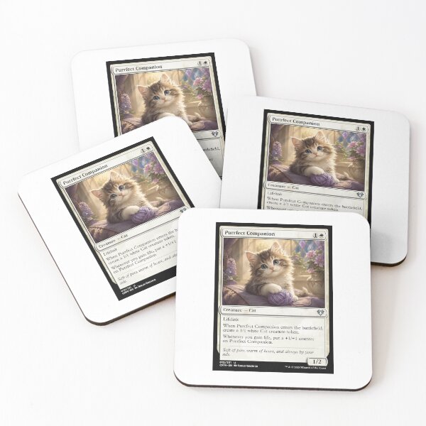 Item preview, Purrfect Companion MTG Style Creature Cat designed and sold by LivingRoomZoo.