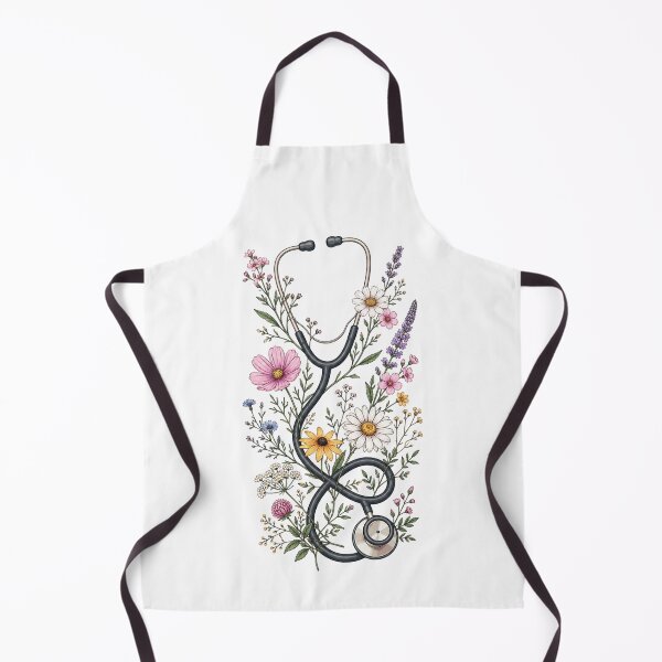Item preview, Botanical Wildflower Stethoscope Floral Nurse designed and sold by teemix.