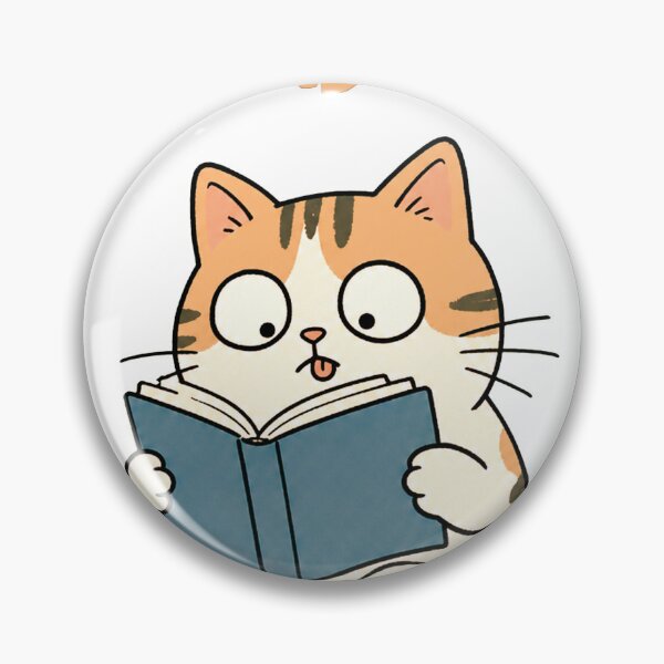 Item preview, ​Oh My Cat Cute Reading Cat with Book designed and sold by AYNStudio.