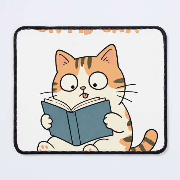 Item preview, Oh My Cat Cute Reading Cat with Book designed and sold by AYNStudio.