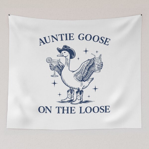 Item preview, Auntie Goose On The Loose Funny Goose Lover designed and sold by ellapaintcoast.