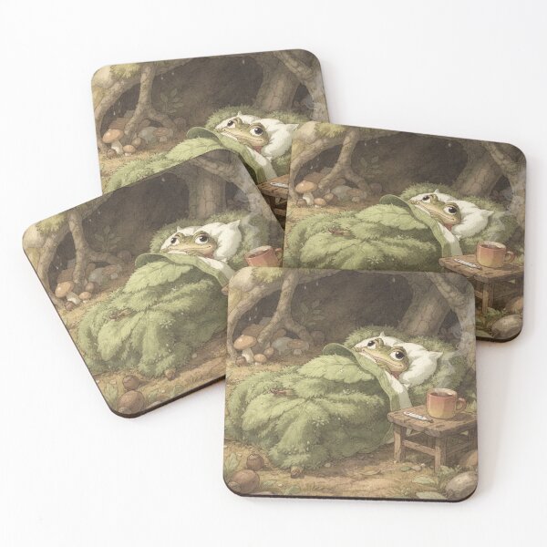 Item preview, Toad Who Called In Sick to the Pond Cottagecore Art designed and sold by PictorialWhimsy.