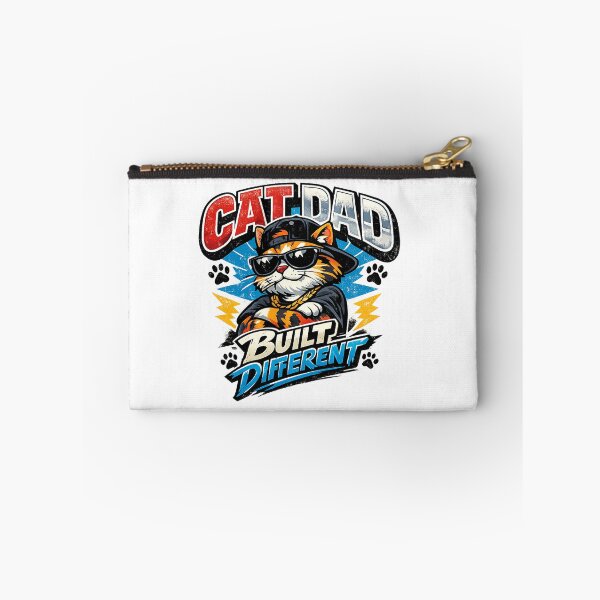 Item preview, Built Different Cat Dad Funny Meme designed and sold by teemix.