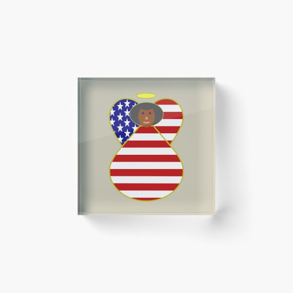 Item preview, African American USA Flag Angel designed and sold by AuntieShoe.
