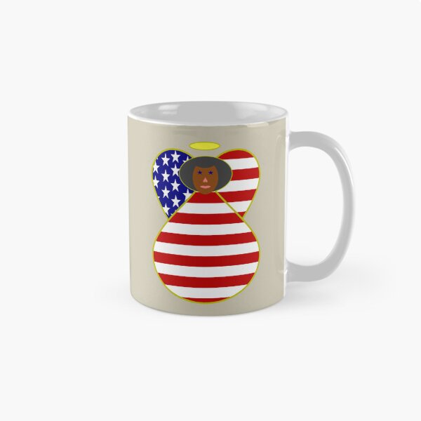 Item preview, African American USA Flag Angel designed and sold by AuntieShoe.