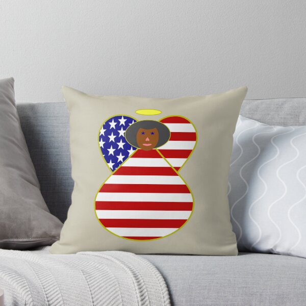 Artikelvorschau, Afroamerikanischer Engel der USA-Flagge entworfen und verkauft von AuntieShoe.