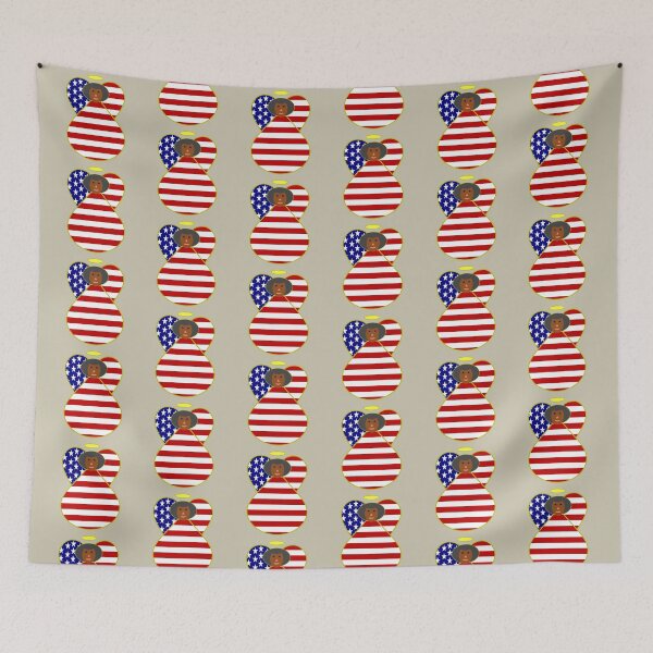 Item preview, African American USA Flag Angel designed and sold by AuntieShoe.
