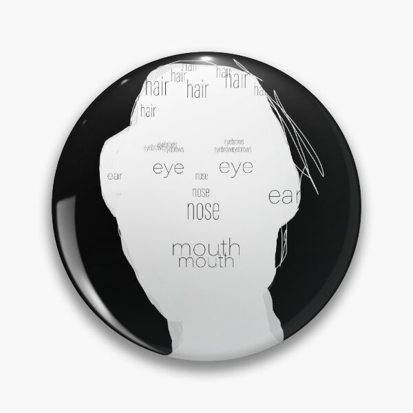 Item preview, Face Recognition | Minimalist Conceptual Portrait Typography designed and sold by Lifer Art and Design.