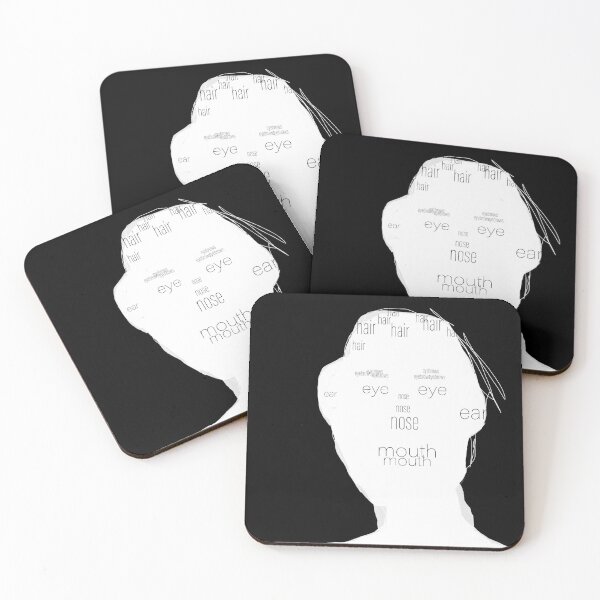 Item preview, Face Recognition | Minimalist Conceptual Portrait Typography designed and sold by Lifer Art and Design.
