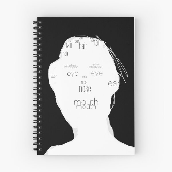 Item preview, Face Recognition | Minimalist Conceptual Portrait Typography designed and sold by Lifer Art and Design.