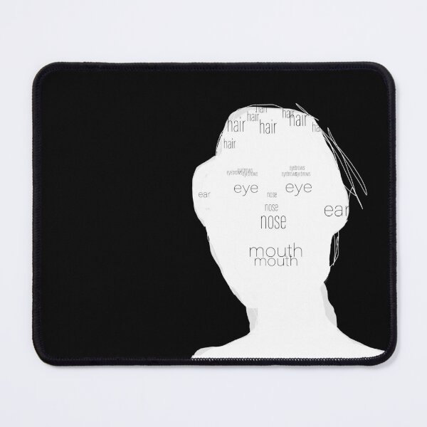 Item preview, Face Recognition | Minimalist Conceptual Portrait Typography designed and sold by Lifer Art and Design.