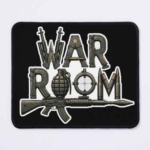 Item preview, War Room Military Typography Tactical Strategy Graphic designed and sold by Abidel.