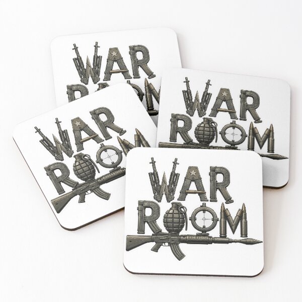 Item preview, War Room Military Typography Tactical Strategy Graphic designed and sold by Abidel.