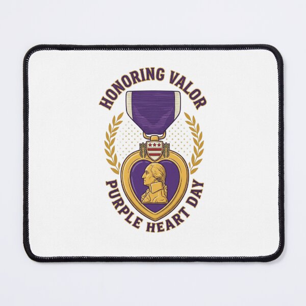 Item preview, Honoring Valor Purple Heart Day | Patriotic Military Tribute designed and sold by Palette & Hue.