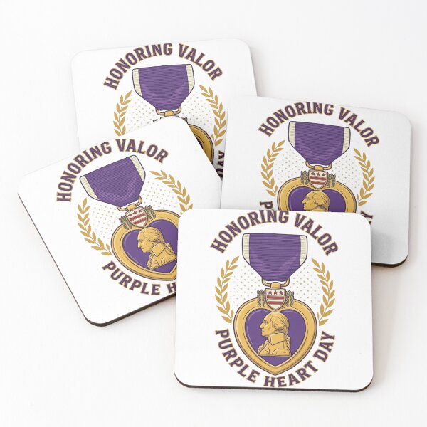 Item preview, Honoring Valor Purple Heart Day | Patriotic Military Tribute designed and sold by Palette & Hue.