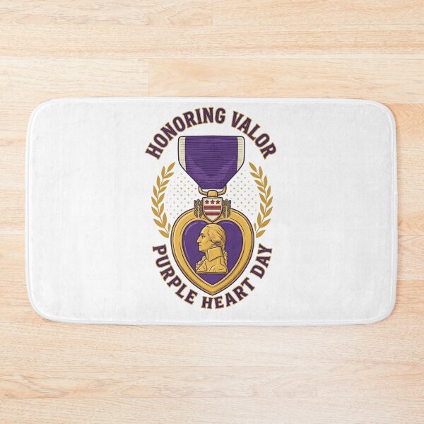 Item preview, Honoring Valor Purple Heart Day | Patriotic Military Tribute designed and sold by Palette & Hue.