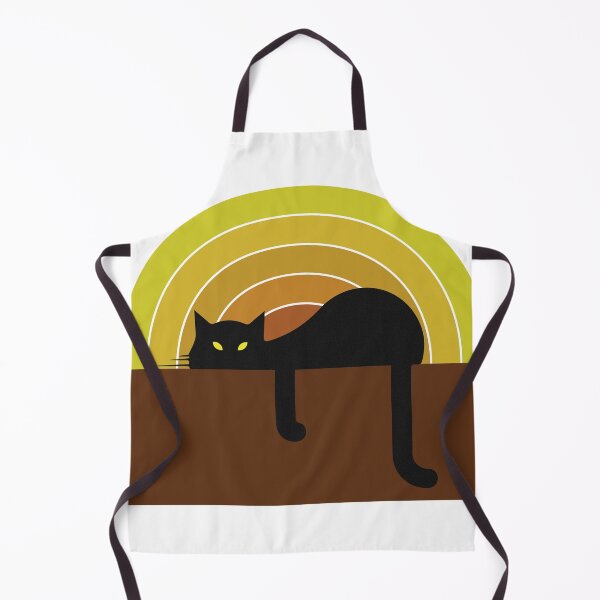 Item preview, Retro Black Cat Sunset Aesthetic Art designed and sold by AYNStudio.